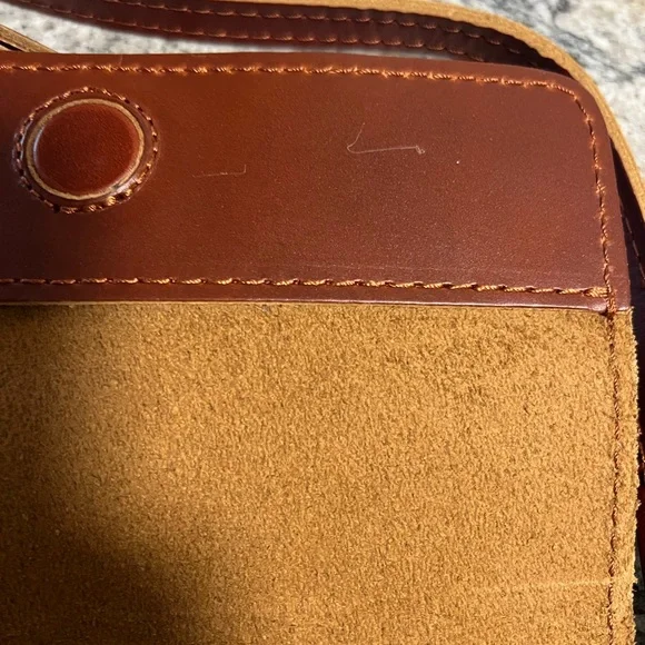 Portland leather goods Mini Metro crossbody Brown Leather Crossbody Bag - Picture 9 of 14